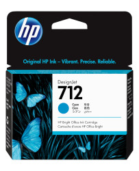 HP 712 29-ml Cyan DesignJet Ink Cartridge