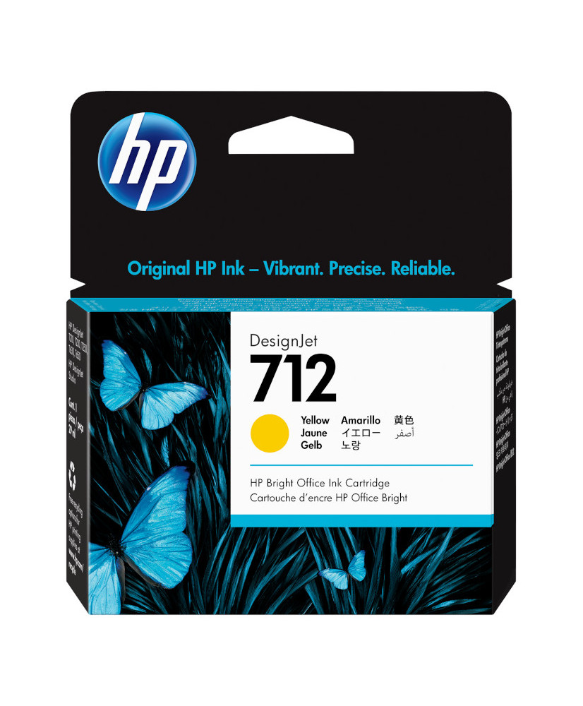 HP 712 29-ml Yellow DesignJet Ink Cartridge