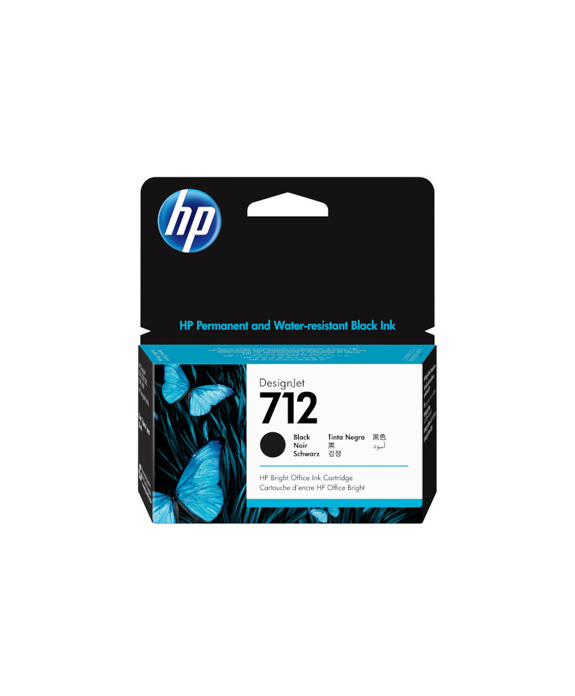 HP 712 38-ml Black DesignJet Ink Cartridge