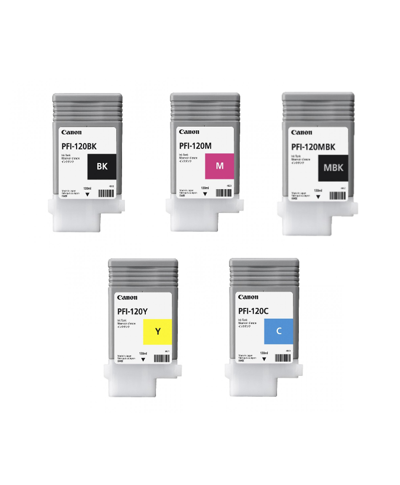 Jeu encre PFI120 pour TM-200 / TM-205 / TM-300 / TM-305 - 130mL