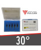 Lot de 5 couteaux 30 degrés - VULCAN