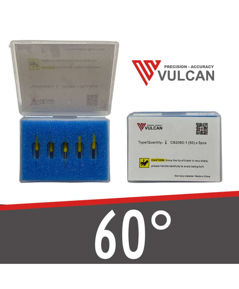 Lot de 5 couteaux 60 degrés - VULCAN Lot de 5 couteaux 60 degrés - VULCAN