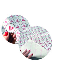 Lot de 100 feuilles adhésives premium LabelStock Brillant - VULCAN